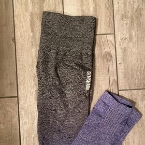 Purple ombré gymshark leggings